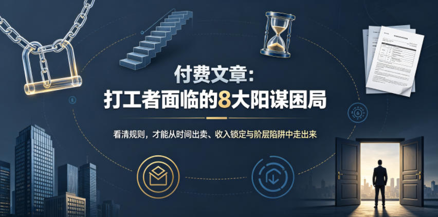 付费文章：打工者面临的8大阳谋困局-二当家网创资源站