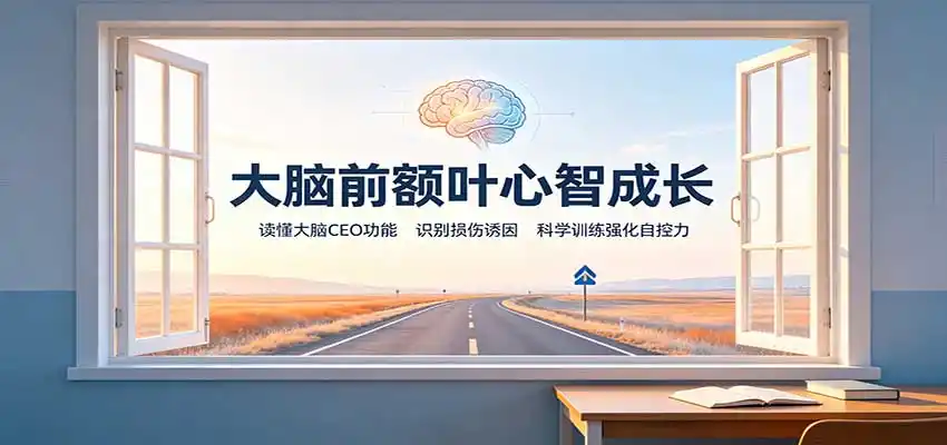 大脑前额叶心智成长：读懂大脑CEO功能，识别损伤诱因，科学训练强化自控力-二当家网创资源站