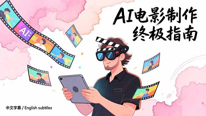 AI电影制作终极指南：从创意到成片，系统掌握智能影视全流程实战课(中英字幕-二当家网创资源站