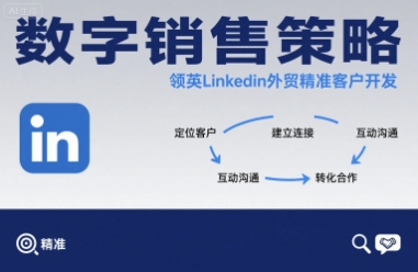 数字销售策略领英LinkedIn外贸精准客户开发-二当家网创资源站