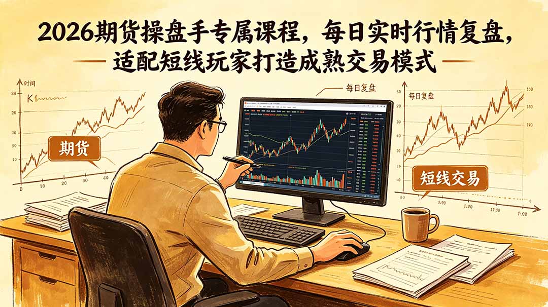 2026期货操盘手专属课程-更新6月,每日实时行情复盘,适配短线玩家打造成熟交易模式-二当家网创资源站