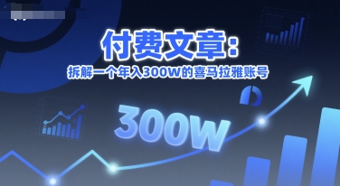 付费文章：拆解一个年入300W的喜马拉雅账号-二当家网创资源站