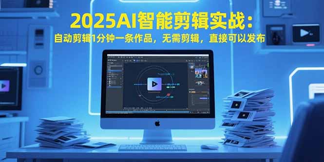 2025AI智能剪辑实战：自动剪辑1分钟一条作品，无需剪辑，直接可以发布-二当家网创资源站