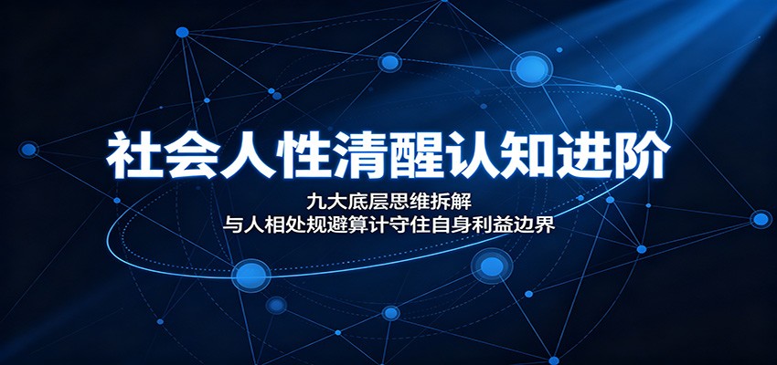 社会人性清醒认知进阶:九大底层思维拆解,与人相处规避算计守住自身利益边界-二当家网创资源站