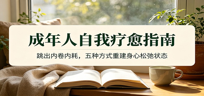 成年人自我疗愈指南：跳出内卷内耗，五种方式重建身心松弛状态-二当家网创资源站