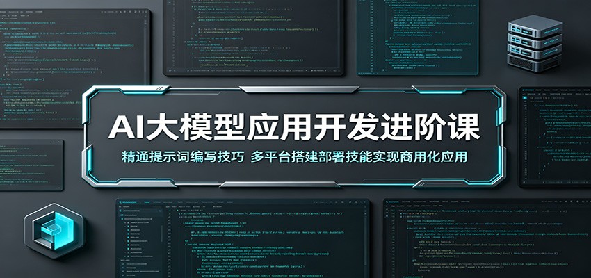 AI大模型应用开发进阶课：精通提示词编写技巧，多平台搭建部署技能实现商用化应用-二当家网创资源站