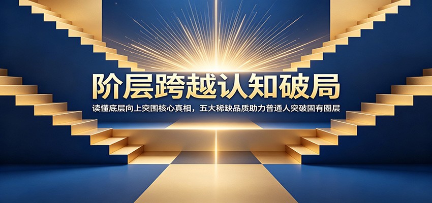 阶层跨越认知破局：读懂底层向上突围核心真相，五大稀缺品质助力普通人突破固有圈层-二当家网创资源站