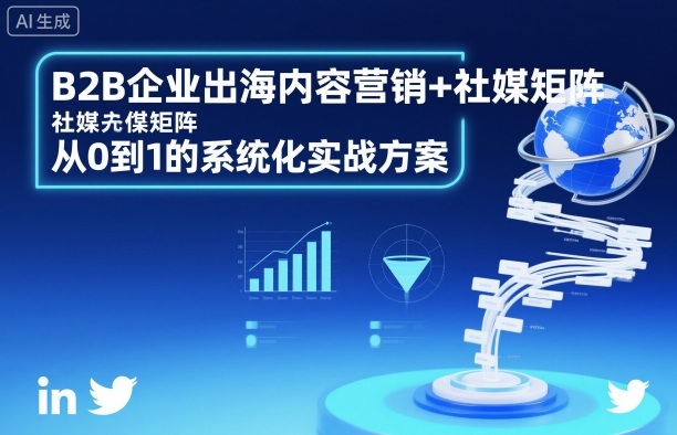 B2B企业出海内容营销+社媒矩阵，从0到1的系统化实战方案-二当家网创资源站