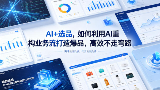 AI+选品，如何利用AI重构业务流打造爆品，高效不走弯路-二当家网创资源站