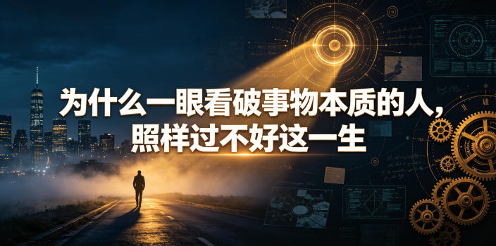 付费文章：为什么一眼看破事物本质的人，照样过不好这一生-二当家网创资源站