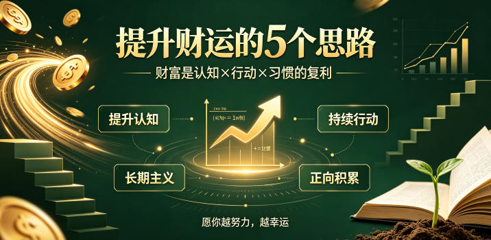 付费文章:提升财运的5个思路——财富是认知x行动x习惯的复利,愿你越努力,越幸运-二当家网创资源站