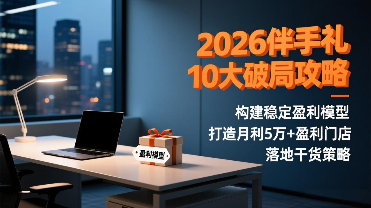 2026伴手礼10大破局攻略：构建稳定盈利模型，打造月利5万+盈利门店，落地干货策略-二当家网创资源站