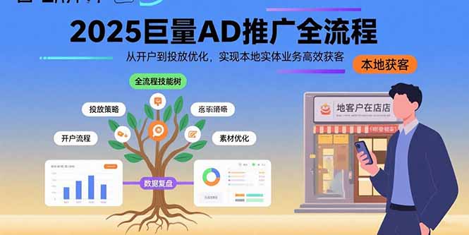 2025巨量AD推广全流程，从开户到投放优化，实现本地实体业务高效获客-二当家网创资源站