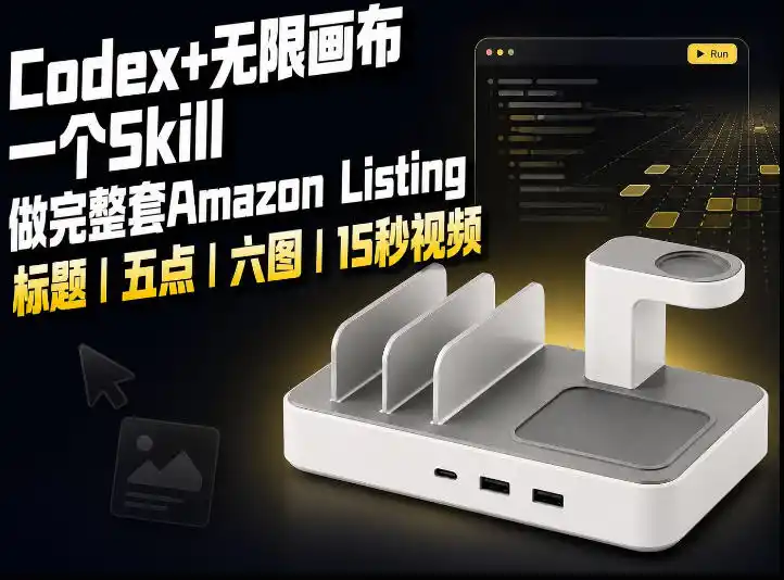 我用一个Codex Skill做完Amazon Listing：标题、五点、六图和视频全流程-二当家网创资源站